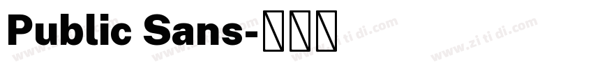 Public Sans字体转换
